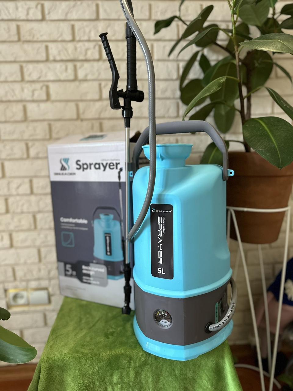 Садовий Ручний Обприскувач Акумуляторний 5л SPRAYER SINLEADER Спреєр Сін Лідер